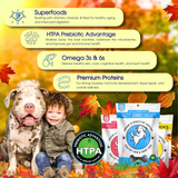 Load image into Gallery viewer, Jazzy Jerky® Treats: Chicken &amp; Salmon, Prebiotics, Omega 3s &amp; 6s (Two-10 oz. Bags)
